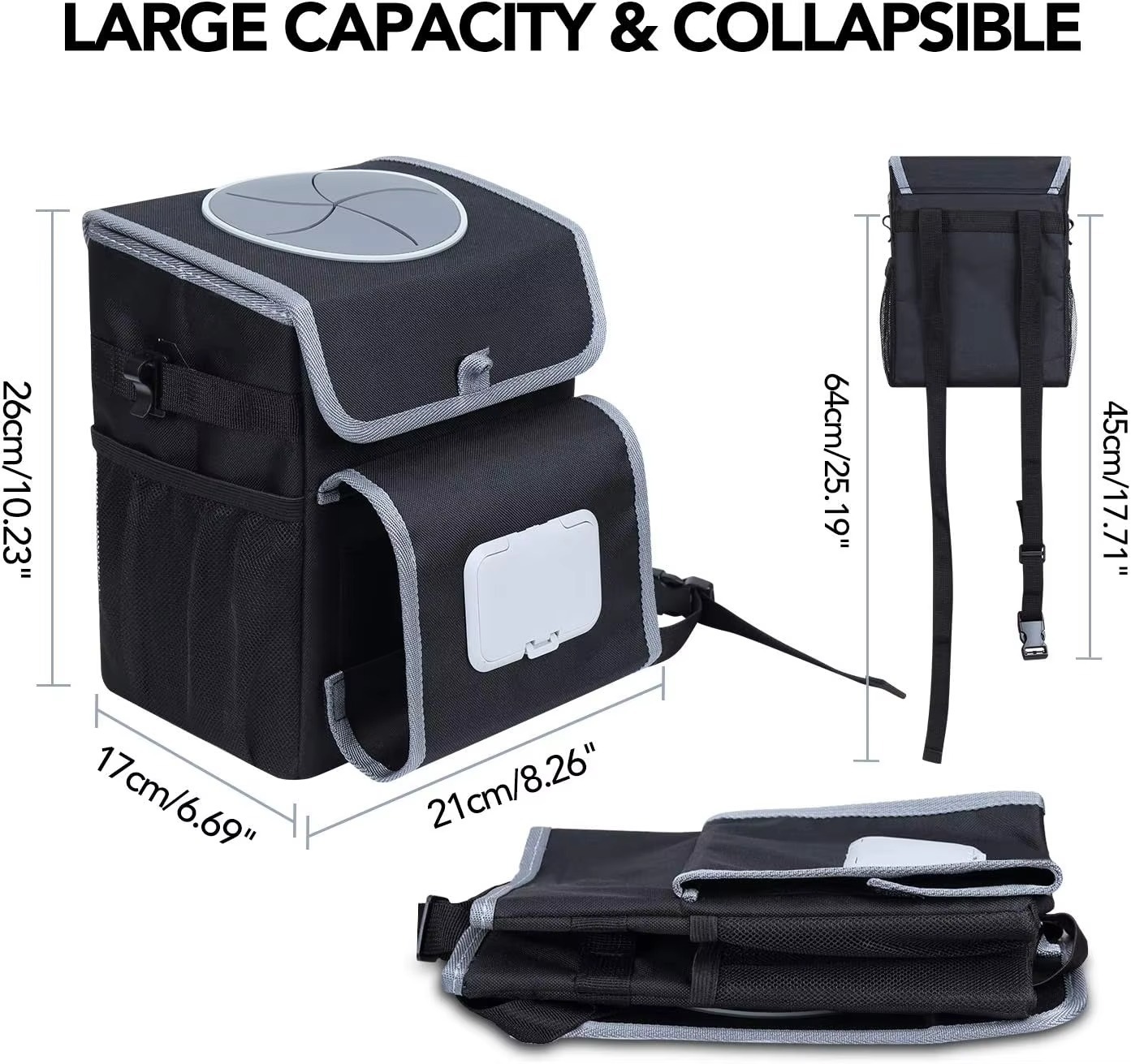 Car Garbage Bag With Tissue Support (5)