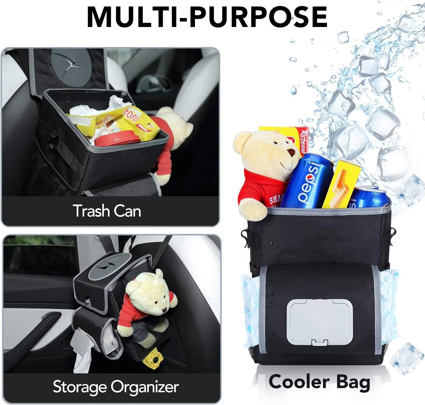 Car Garbage Bag With Tissue Support (6)